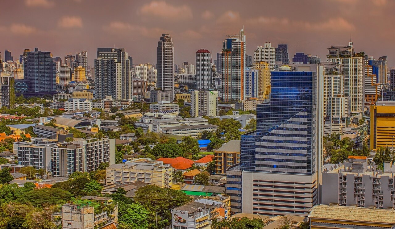 Bangkok city skyline