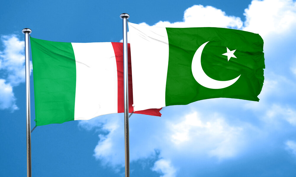 Italy Pakistan Flags