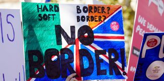 Irish Border Protest