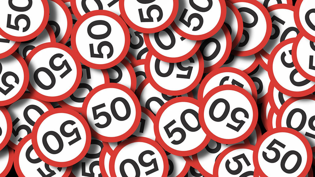 Speed limit signs - 50