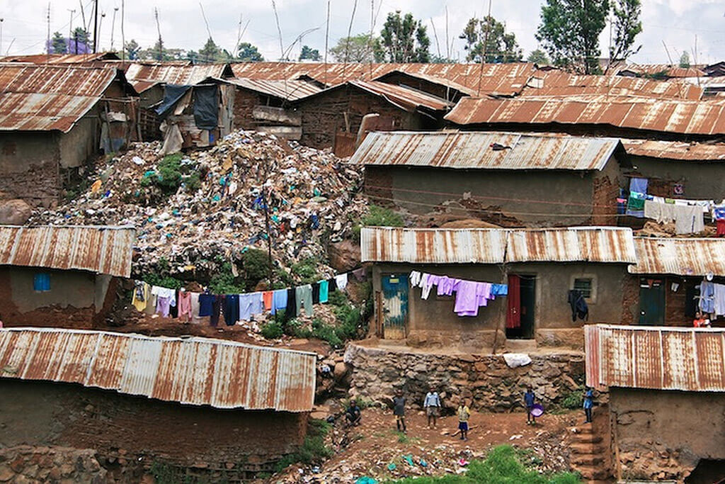 Kibera, Nairobi, Kenya, slums shanty town