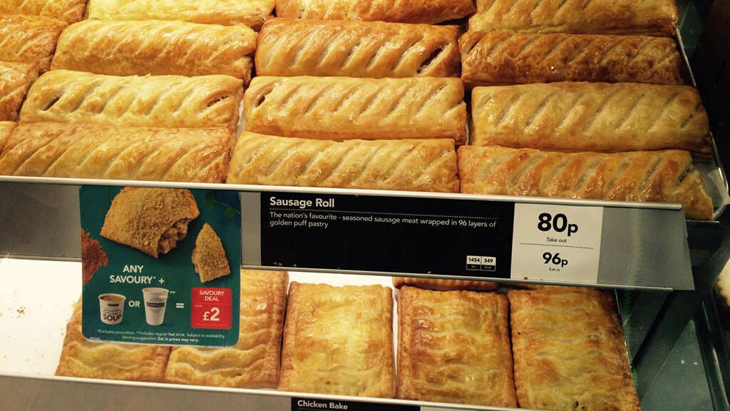 Greggs sausage rolls