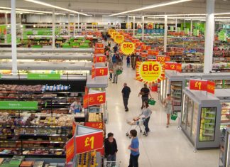 ASDA supermarket interior