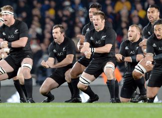 New Zealand All Blacks - pre-match haka challenge