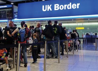 UK Border at Heathrow Airport