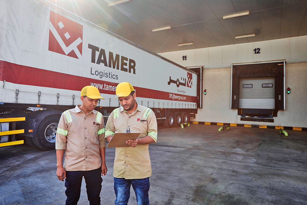 Tamer Group, Tamer Logistics truck in loading bay