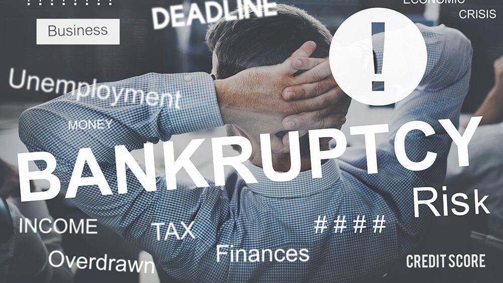 Bankruptcy, insolvency graphic