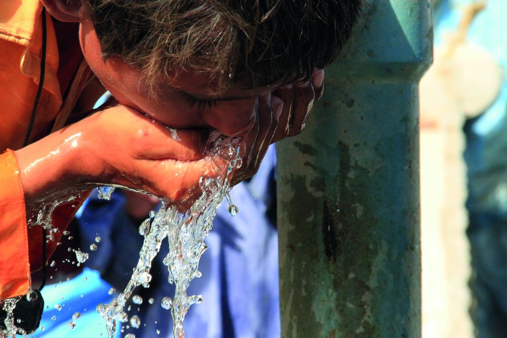 Clean water in Pakistan, UK aid. UN SDG6