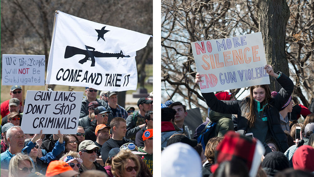 Gun Rights and Gun Control Protests