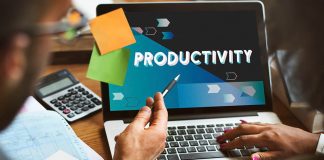 Laptop, productivity illustration