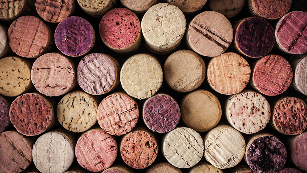 Wall of corks