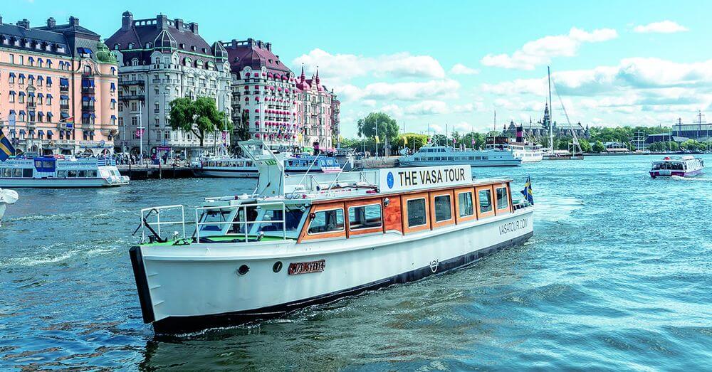 The M/S Sylvia electric sightseeing boat in Stockholm