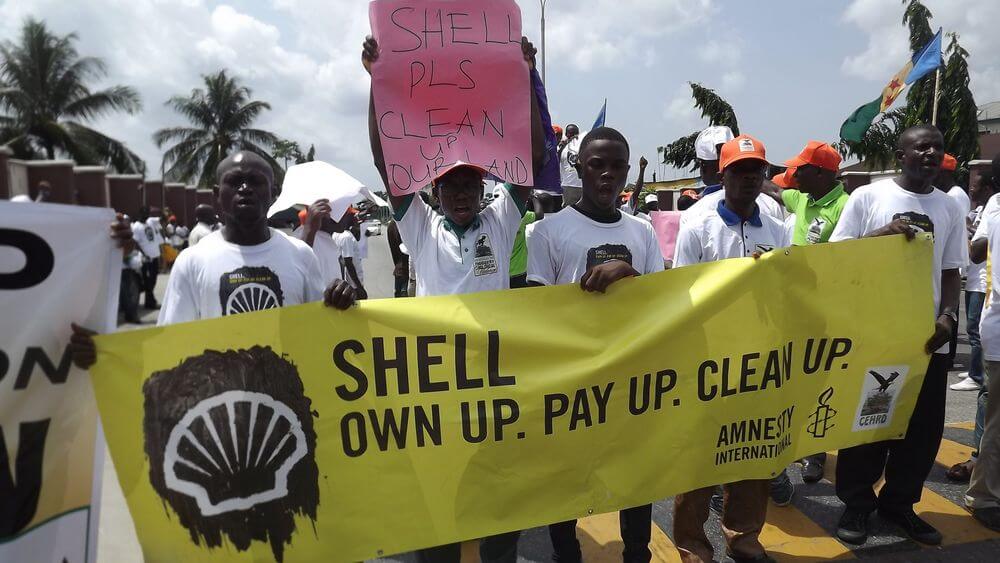 Protest against Shell in Nigeria