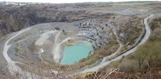 Delabole slate quarry, Cornwall, UK. Wage increases