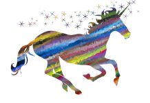 Unicorn rainbow graphic