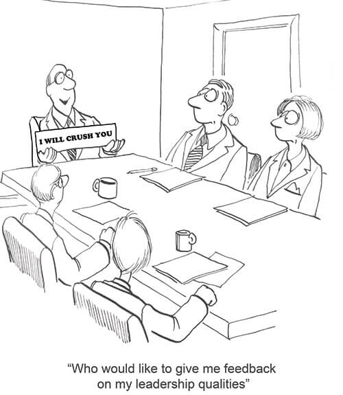 Cartoon: leadership feedback