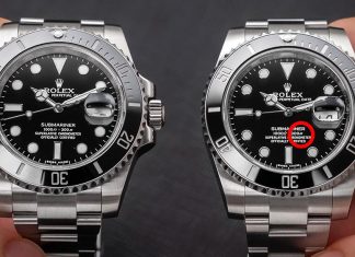Real and fake Rolex watches
