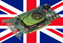 UK flag, Nvidia graphics card