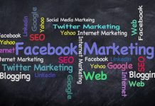 Social media marketing wordcloud