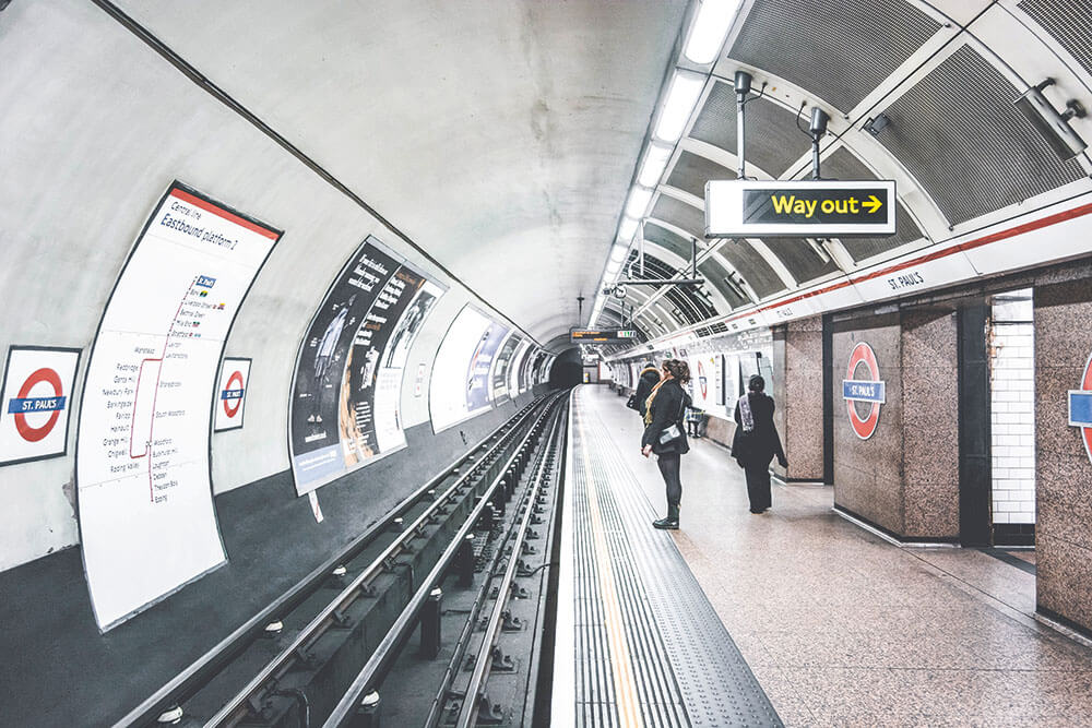 St. Pauls Underground station, London