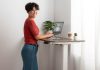 Standing desk, ergonomic workstation, not sitting