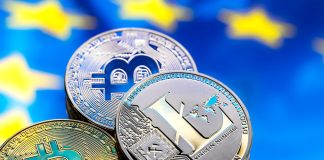 Bitcoin, Litecoin, European flag