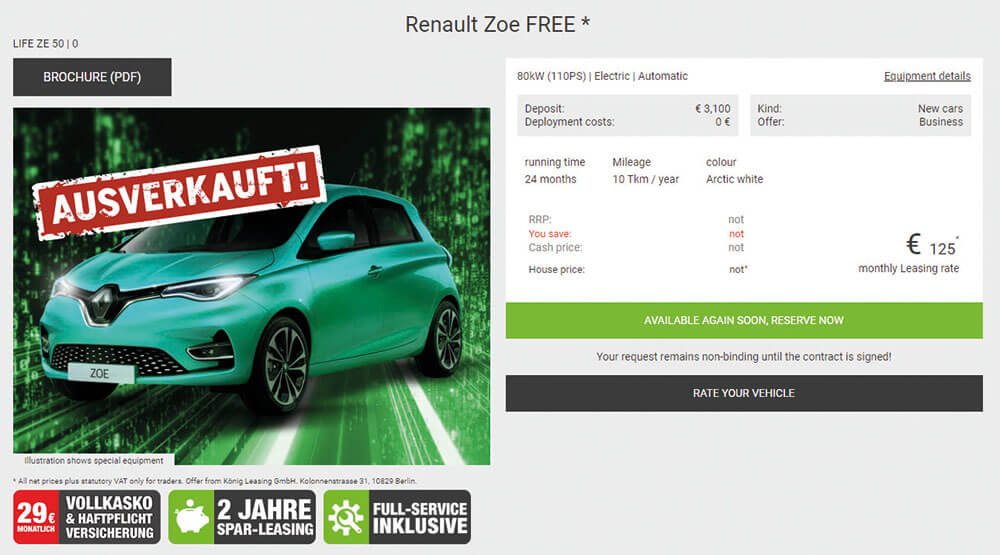 Free Renault Zoe